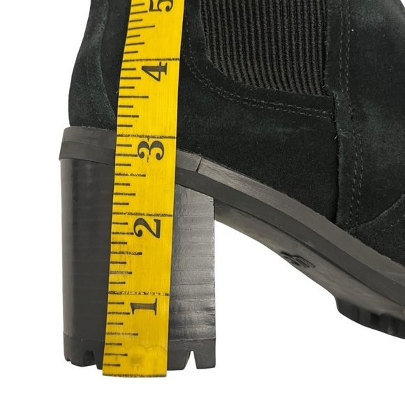 UGG Women's Hazel Waterproof Suede Boot Womens 8.5 Black - Picture 11 of 12